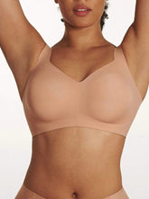 Mid-Rise Neckline Wireless Bra RosyBrown